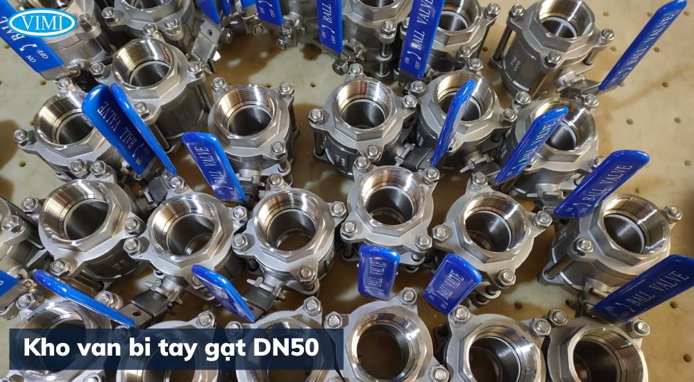 van bi dn50 tay gạt