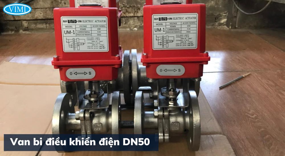 van bi dn50 điều khiển điện