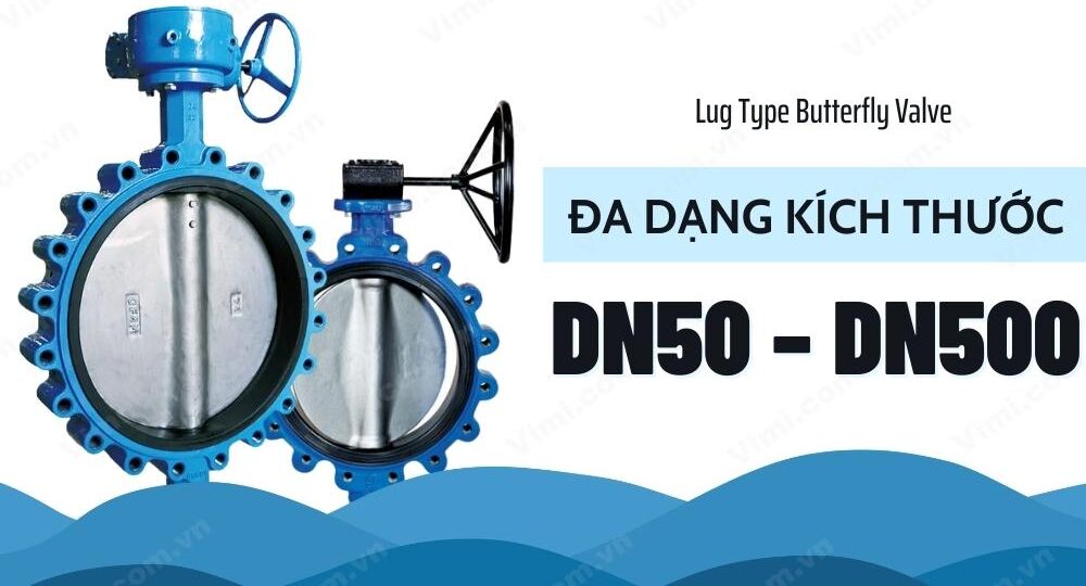 kích thước van bướm tai bích