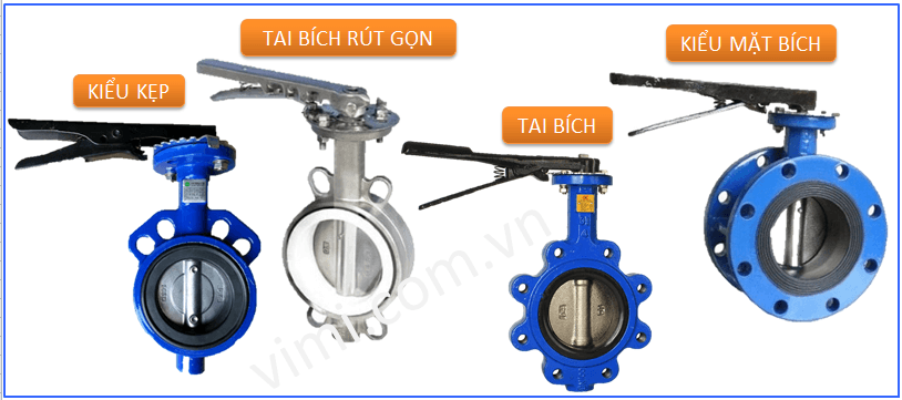 Kết nối van bướm tay gạt