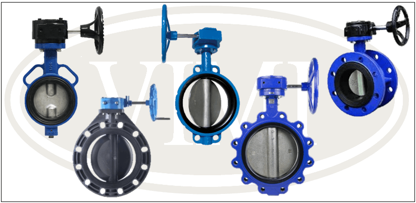 Hình dạng van bướm tay quay