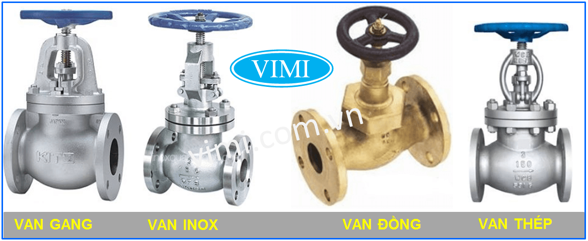 Van cầu là gì | Tìm hiểu về van cầu Phân loại van cầu theo vật liệu
