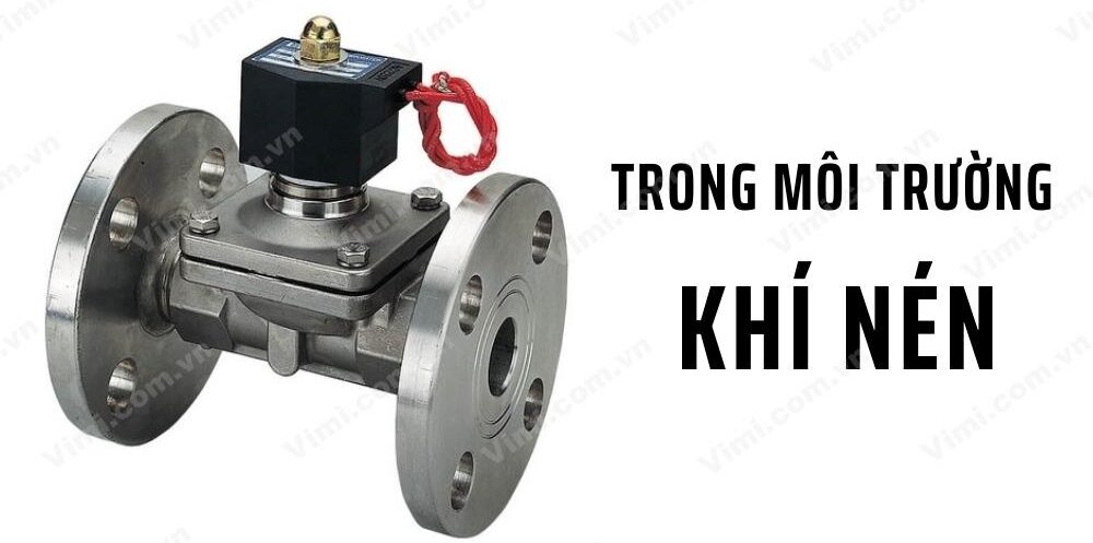van điện từ mặt bích dùng cho khí nén