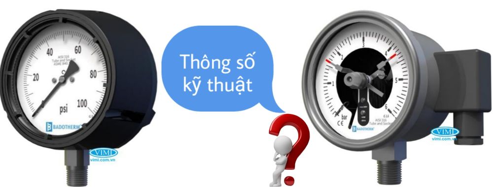 Đồng hồ áp suất Badotherm Holland Đồng hồ áp suất Badotherm Holland