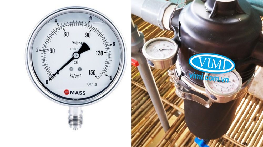 Đồng hồ dầu đo áp suất