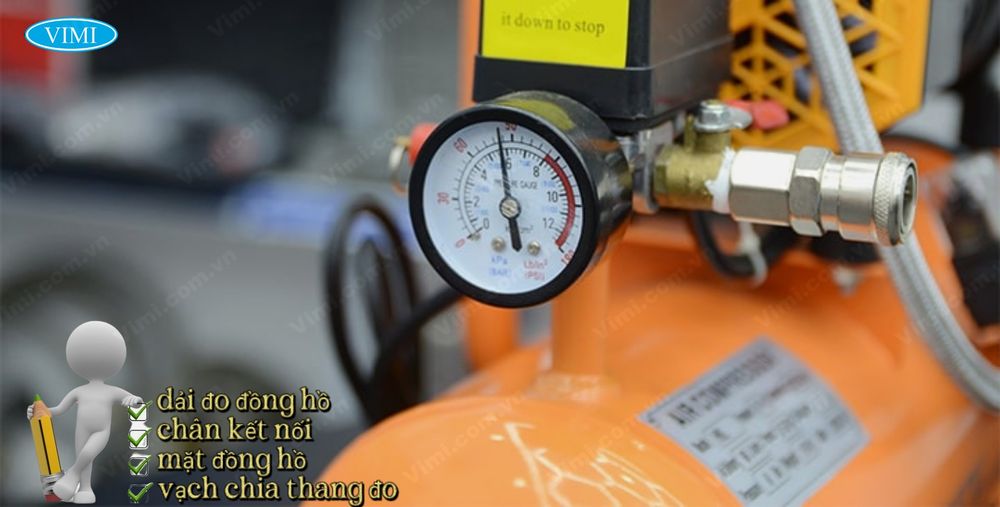 Đồng hồ máy nén khí | Đặc điểm và cấu tạo Đồng hồ máy nén khí