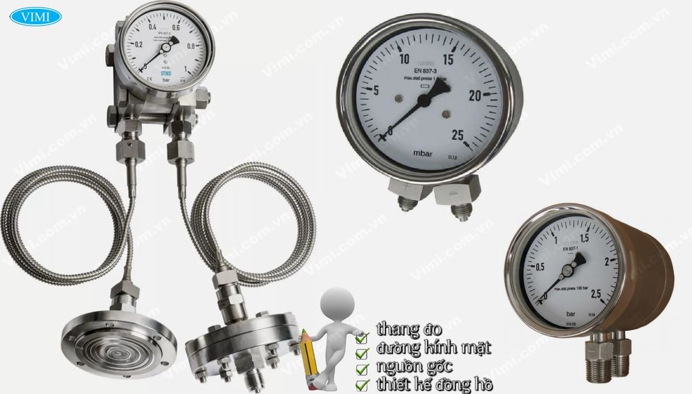 đồng hồ đo nhiệt độ dạng cơ 