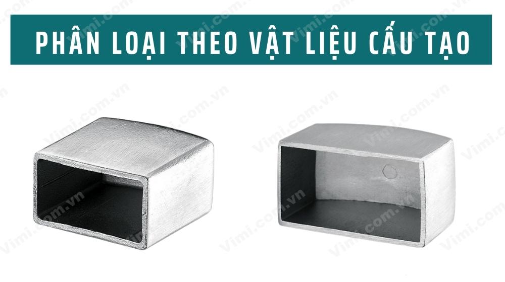 Nắp chụp inox - Phân loại theo vật liệu cấu tạo