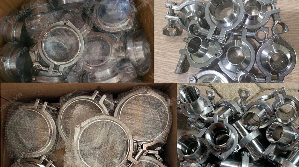 Tri Clamp DN40 Vimi - Đơn vị cung cấp phụ kiện inox vi sinh lớn nhất hai miền Bắc - Nam