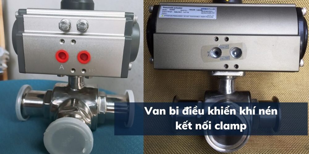van bi điều khiển khí nén kẹp clamp