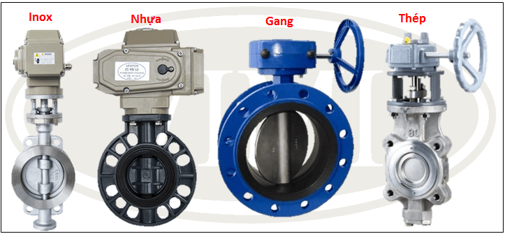 Van bướm lệch tâm là gì Vật liệu chế tạo