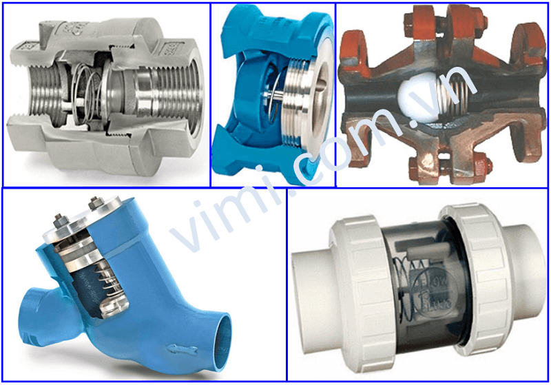 Spring check valves