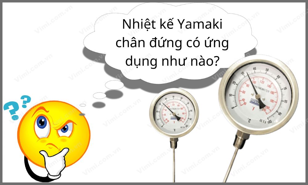 Đồng hồ nhiệt độ Yamaki chân đứng