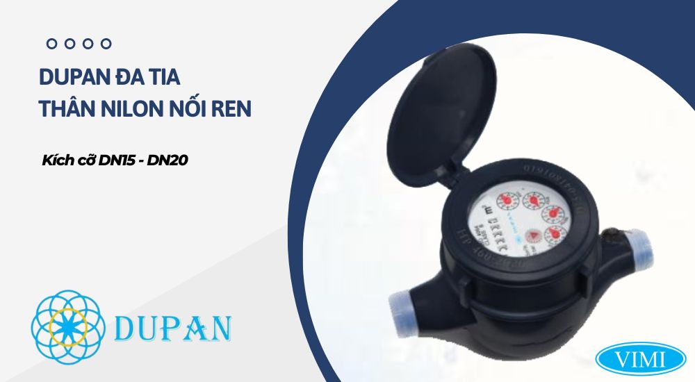 Lắp đặt Dupan đa tia thân nilon nối ren trong đường ống nào?