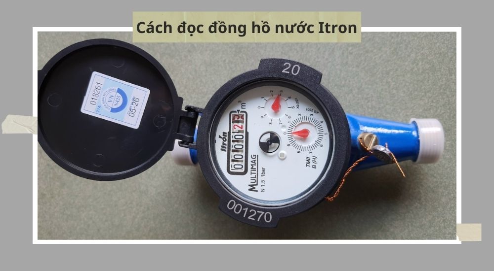 Đồng hồ nước Itron DN20 4. Cách đọc kết quả đồng hồ Itron DN20