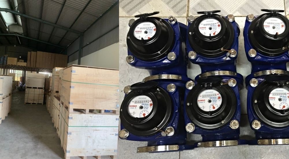 Komax nước sạch nối bích 1. Vimi là đơn vị phân phối đồng hồ nước hàng đầu Việt Nam