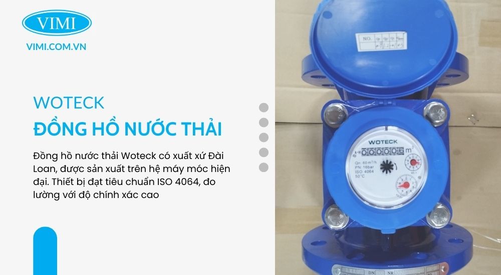 2. Tổng quan về đồng hồ nước thải Woteck dạng cơ 