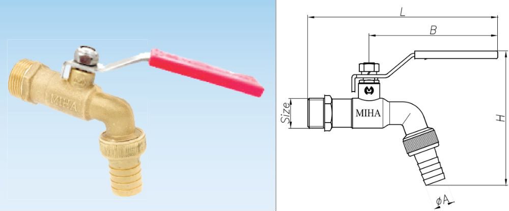 Vòi đồng Miha tay gạt inox voi dong miha tay gat inox vimi.com .vn 1 e1688379220640