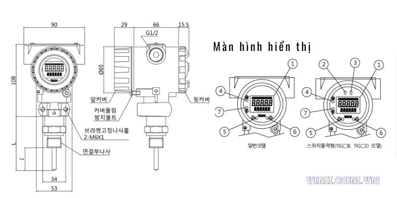 Cấu tạo của cảm biến nhiệt độ 