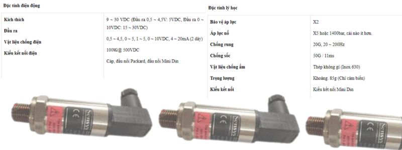 Đặc điểm kỹ thuật của đồng hồ cảm ứng Sensys 
