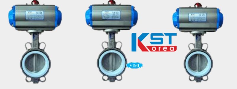 10 mẫu van bướm inox bán chạy nhất năm 2023 Van bướm inox điều khiển khí nén KST