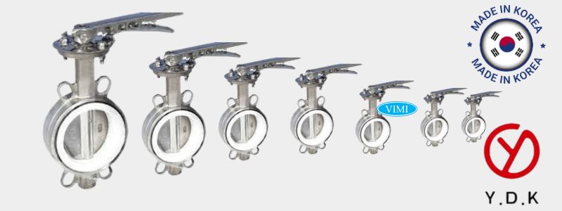 10 mẫu van bướm inox bán chạy nhất năm 2023 Van bướm inox tay gạt YDK