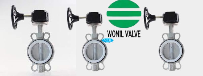 Van bướm inox tay quay Wonil