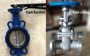 So sánh van bướm và van cổng