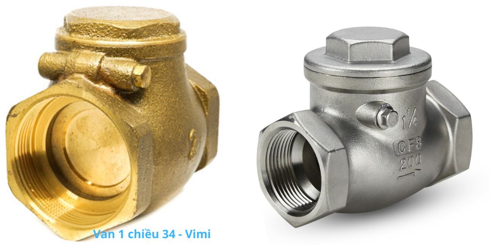 Van 1 chiều 34 - Chủng loại chính van 1 chiều 34 kiểu lá lật