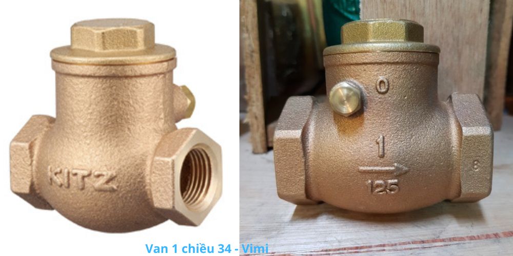 Van 1 chiều 34 - Chủng loại chính van 1 chiều 34 kitz