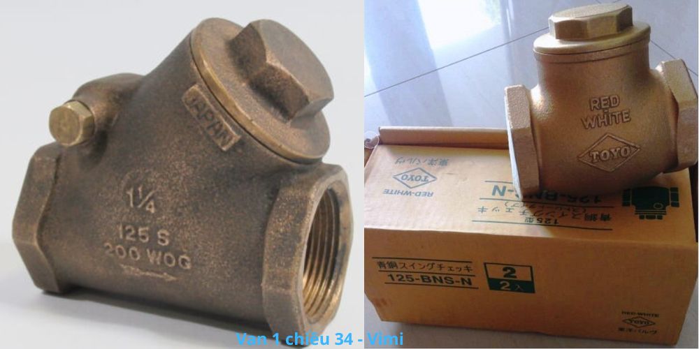 Van 1 chiều 34 - Chủng loại chính van 1 chiều 34 toyo