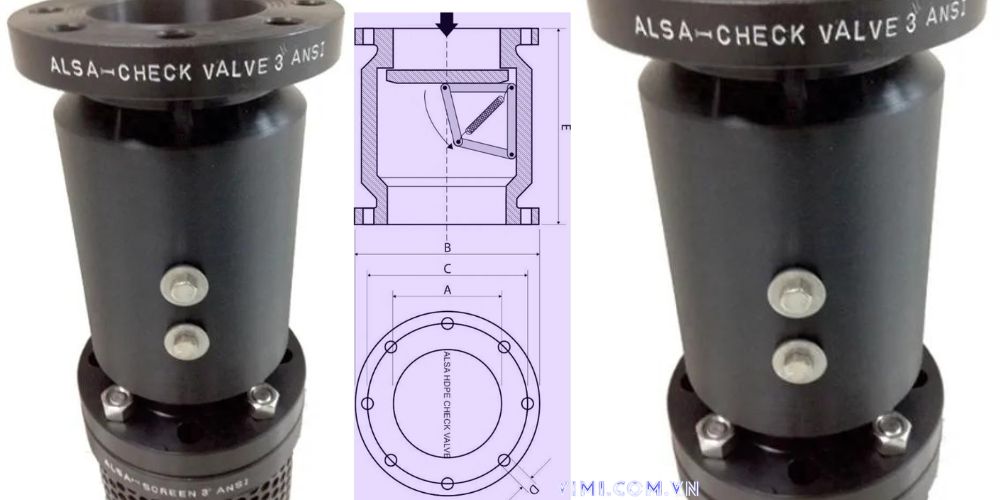 Tìn hiểu van 1 chiều HDPE là gì cấu tạo van 1 chiều hdpe