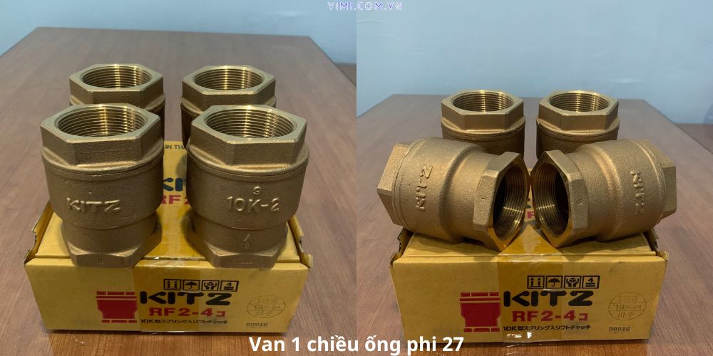 Van 1 chiều phi 27 là gì van 1 chiều ống phi 27