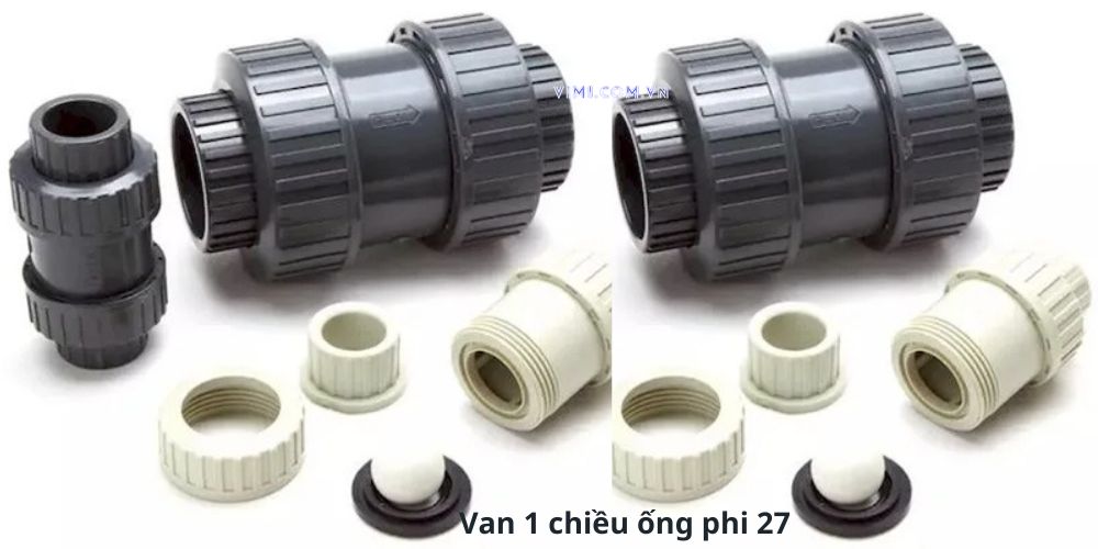 Van 1 chiều phi 27 là gì Van 1 chiều phi 27 dạng lò xo