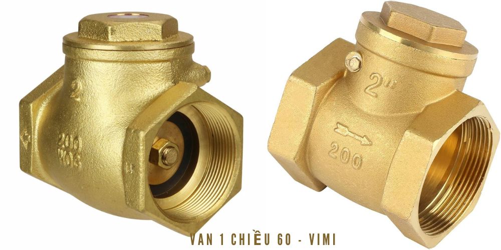 van 1 chiều phi 60 nối ren