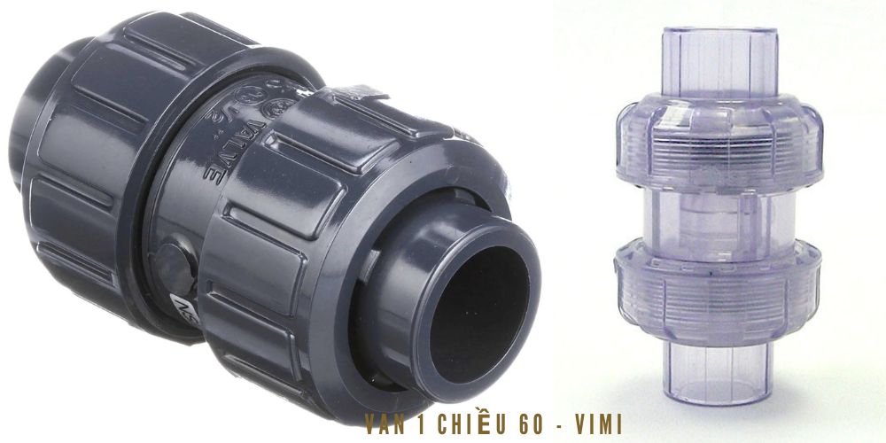 van 1 chiều phi 60 dán keo