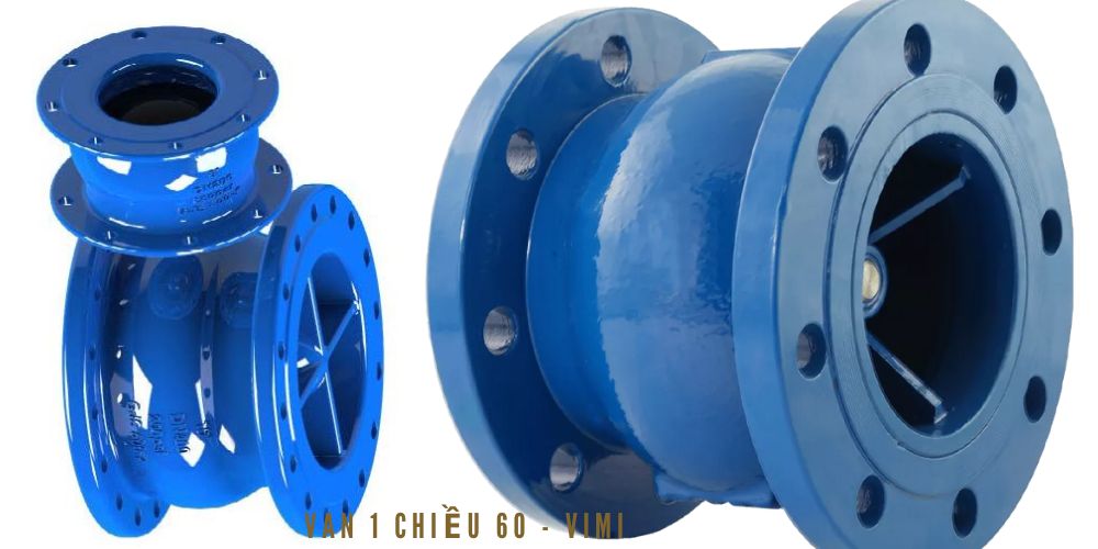 van 1 chiều phi 60 nối bích