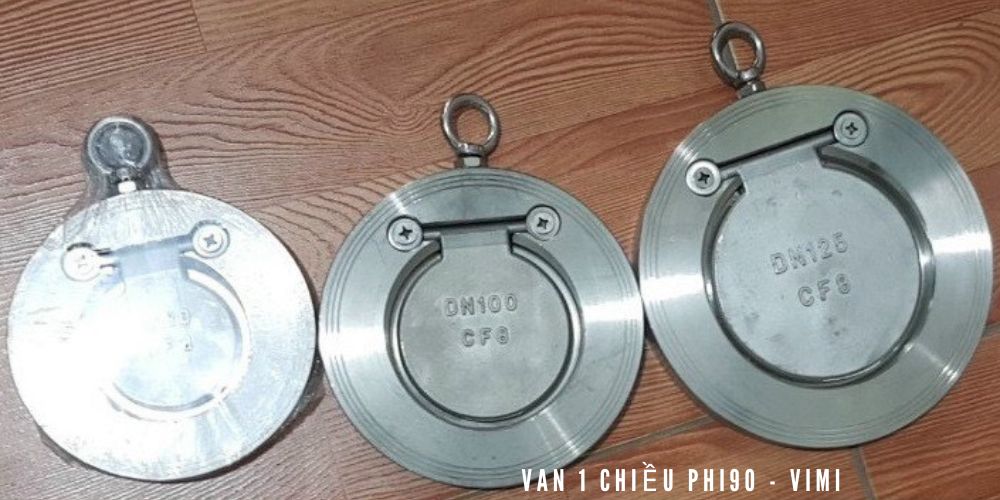 van 1 chiều phi 90 cửa treo