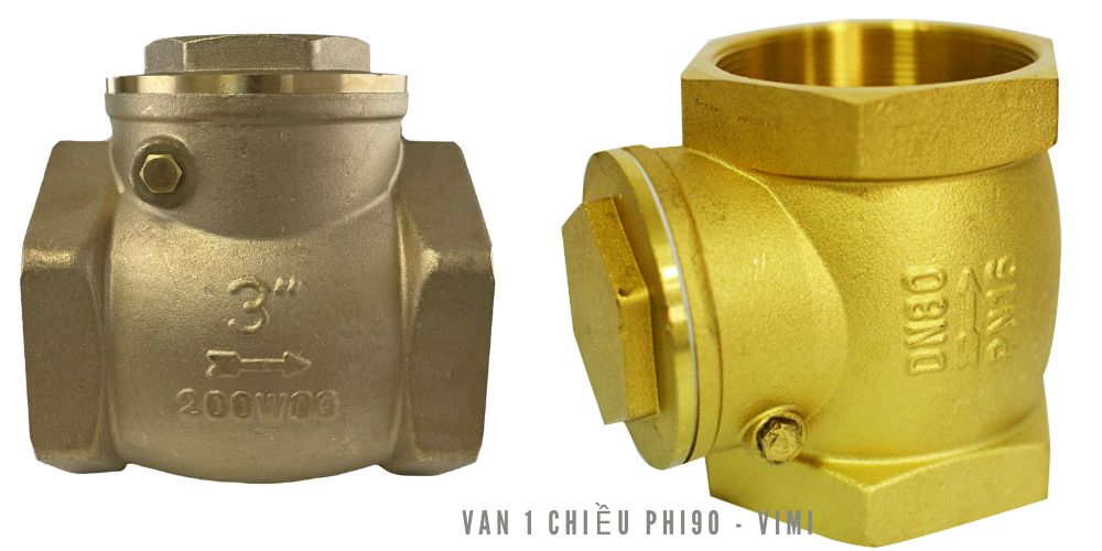 van 1 chiều phi 90 thân đồng