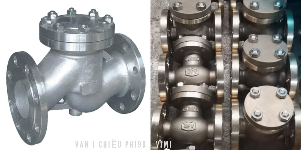 kho van 1 chiều phi 90 kim loại