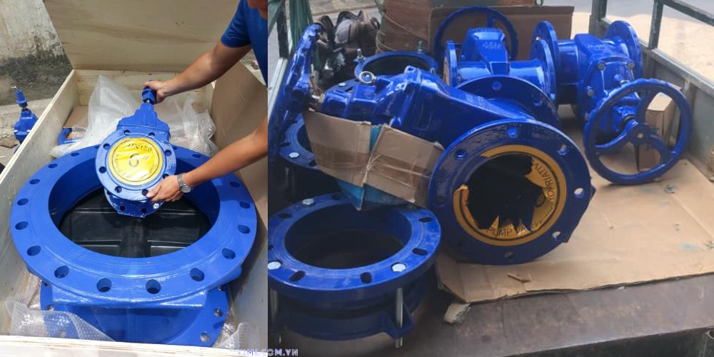 Van chặn DN50 van chặn dn50 mặt bích