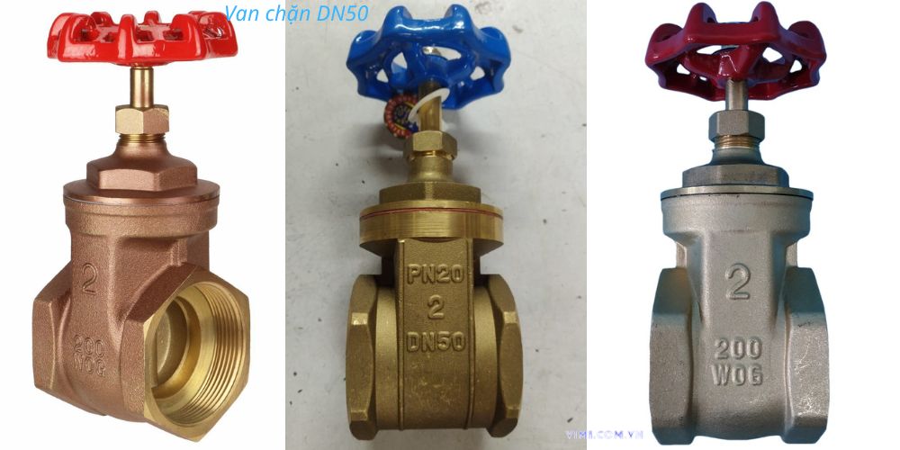 Van chặn DN50 van chặn dn50 làm từ vật liệu đồng