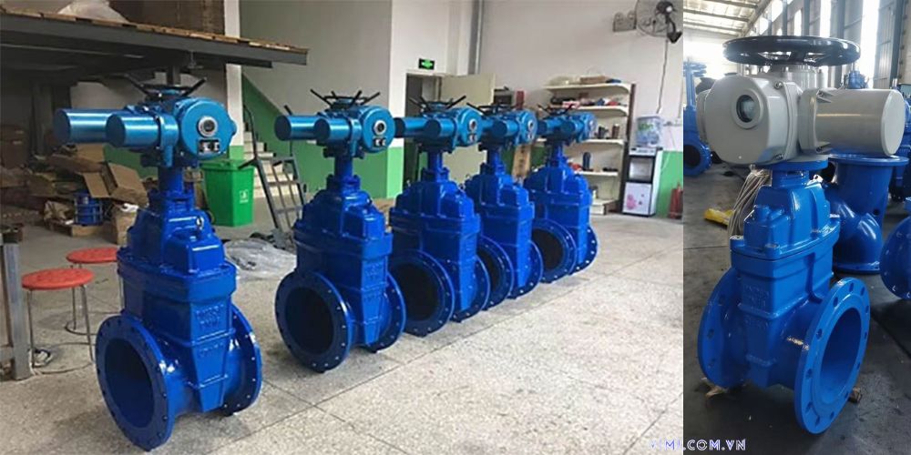 Van cổng DN200 van cổng dn200 điều khiển điện