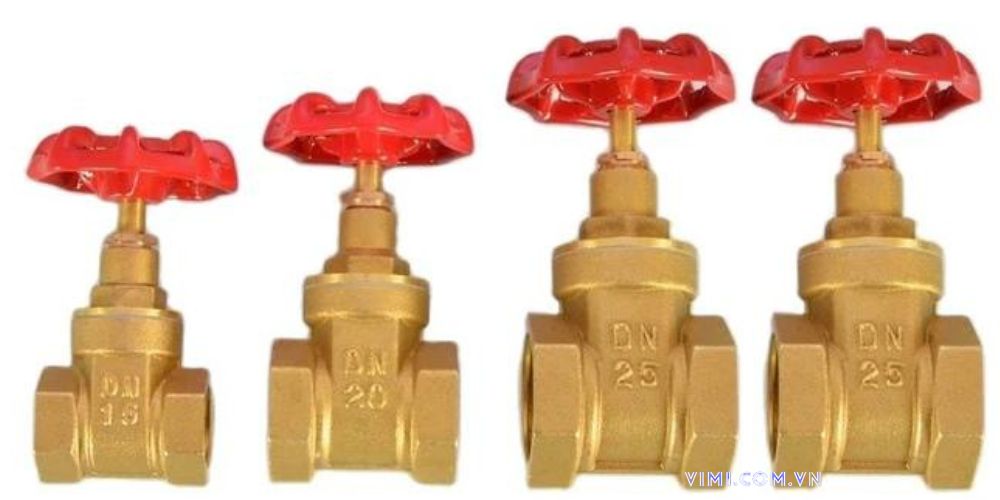 van cổng dn25 thân đồng