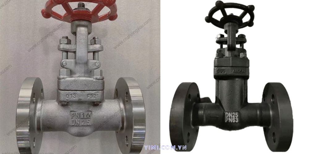 van cổng dn25 thân thép