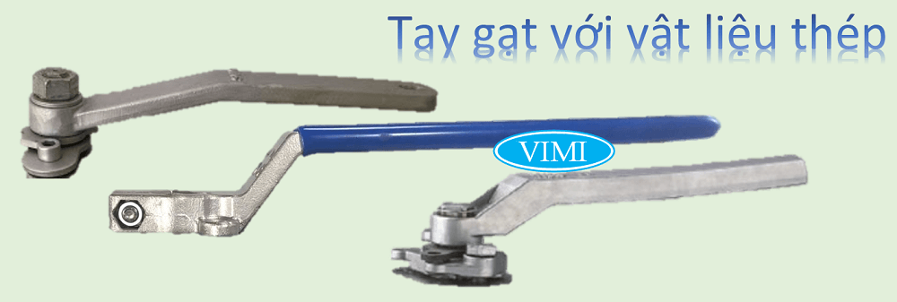 cấu tạo van bi tay gạt bằng thép