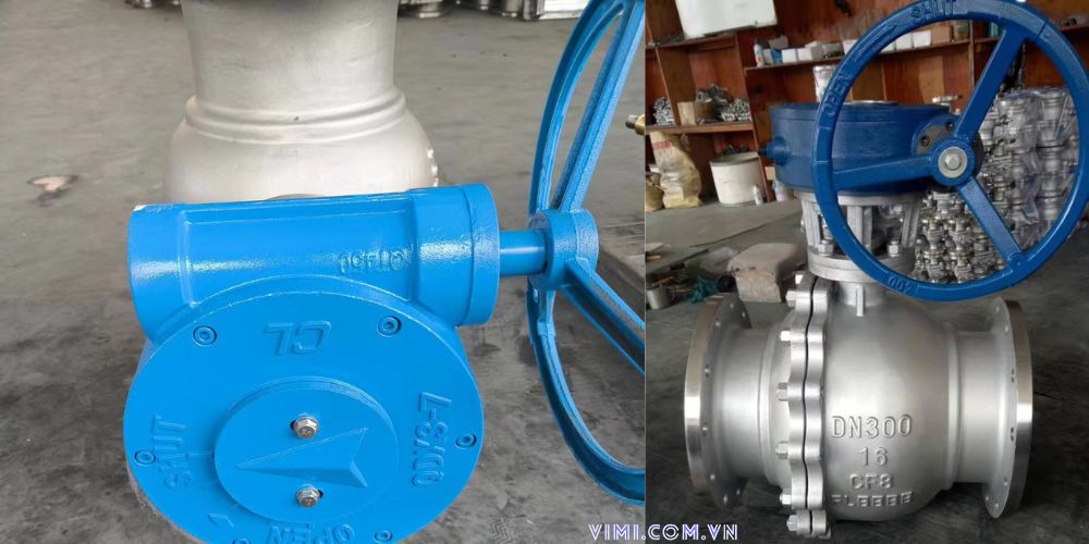 cấu tạo van bi tay quay