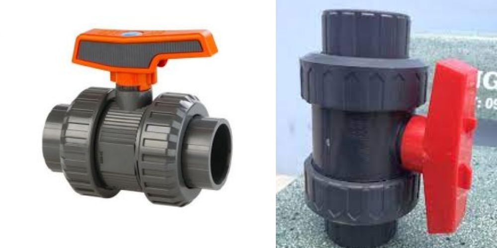 van bi dn50 thân nhựa