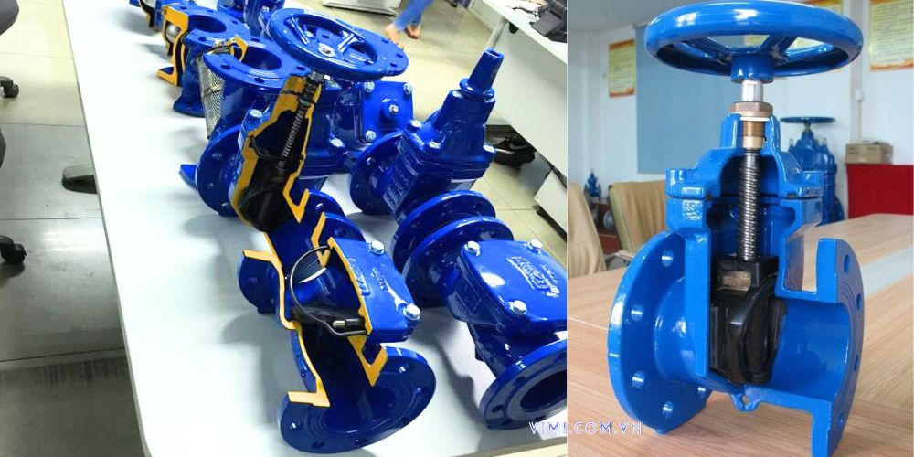 Van cổng DN65 cấu tạo van cổng dn65