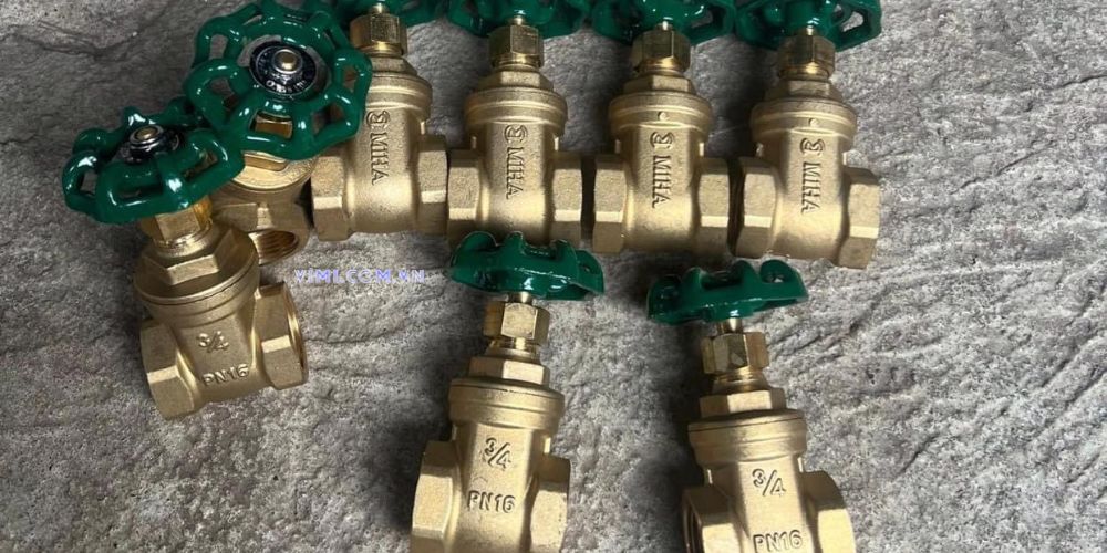 van cổng ty chìm tay quay nối ren